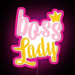 Boss Lady RGB Neon Sign