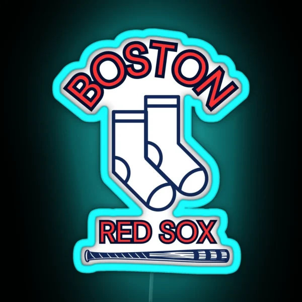 Boston Red Sox Baseball RGB Neon Sign