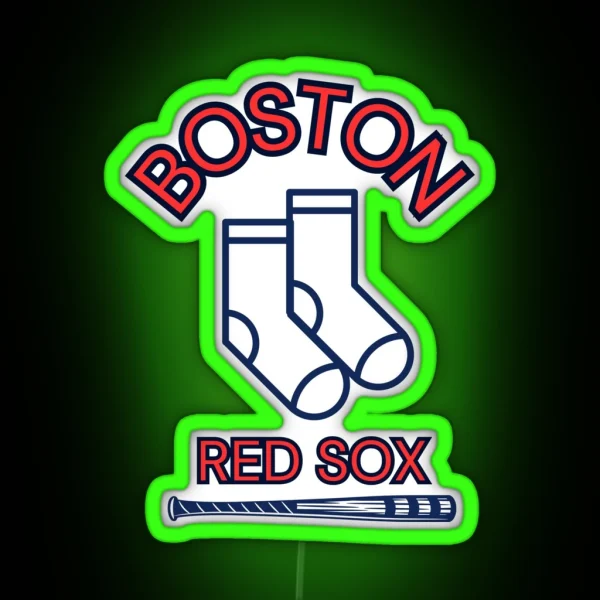 Boston Red Sox Baseball RGB Neon Sign