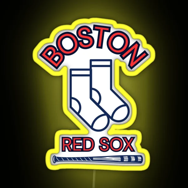 Boston Red Sox Baseball RGB Neon Sign