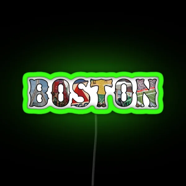 Boston RGB Neon Sign