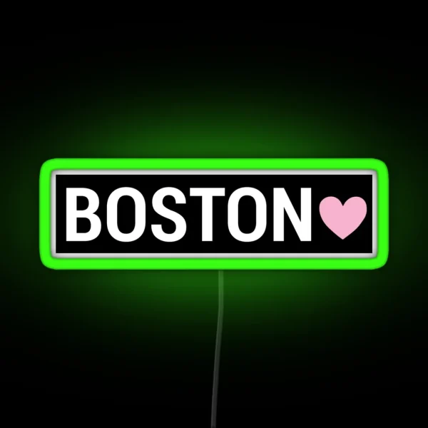 Boston Sign RGB Neon Sign