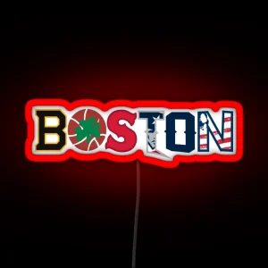 Boston Sport Champions RGB Neon Sign