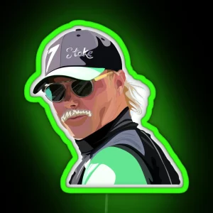 Bottas Moustache RGB Neon Sign