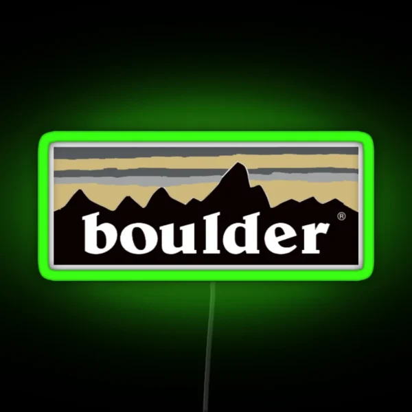 BOULDER DESIGN RGB Neon Sign