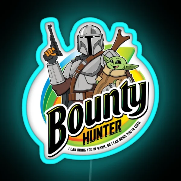 Bounty Hunter RGB Neon Sign