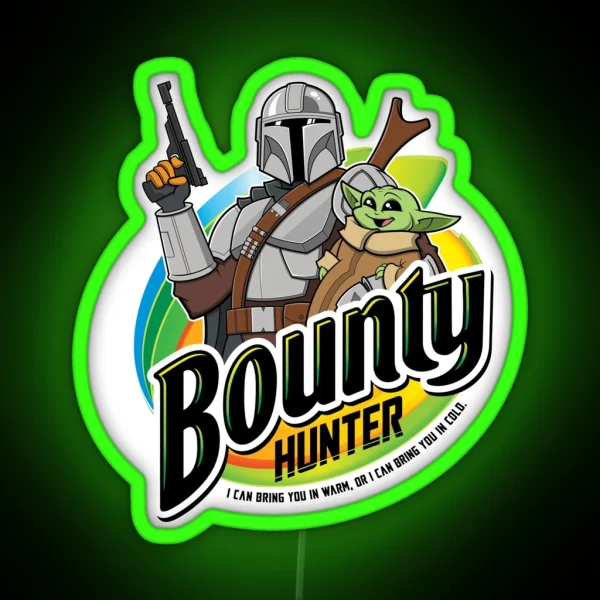 Bounty Hunter RGB Neon Sign