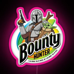 Bounty Hunter RGB Neon Sign