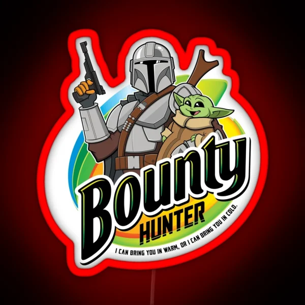 Bounty Hunter RGB Neon Sign