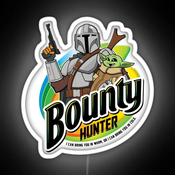 Bounty Hunter RGB Neon Sign