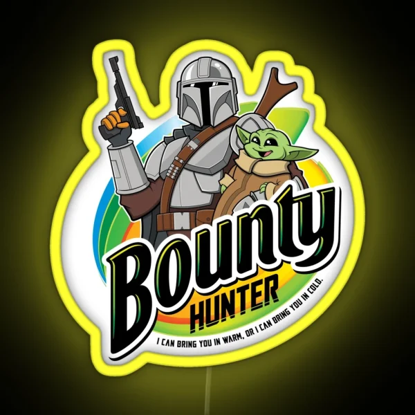 Bounty Hunter RGB Neon Sign