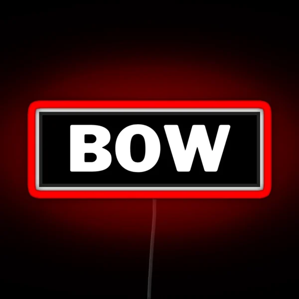 Bow Seat RGB Neon Sign