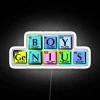 Boy Genius In Elemental Symbols RGB Neon Sign - Image 5