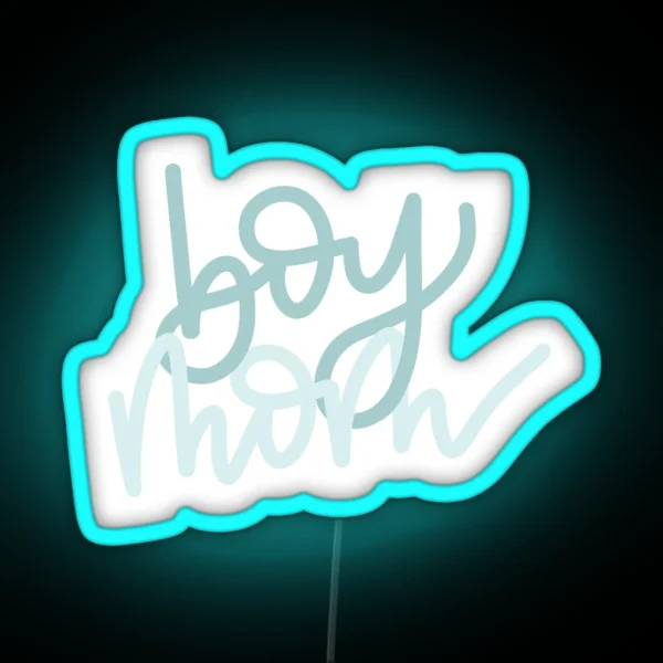 Boy Mom Handlettered Led RGB Neon Sign