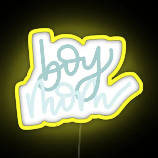 Boy Mom Handlettered Led RGB Neon Sign