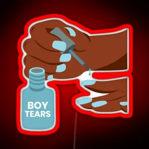 Boy Tears Nail Polish RGB Neon Sign