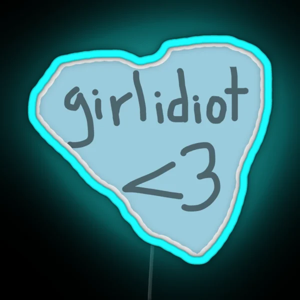 Boygenius Girlidiot RGB Neon Sign