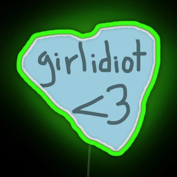 Boygenius Girlidiot RGB Neon Sign