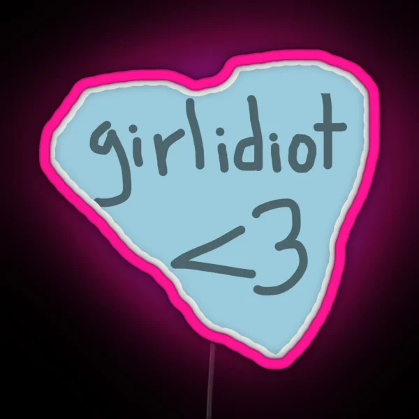 Boygenius Girlidiot RGB Neon Sign