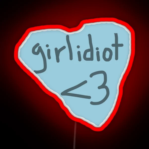Boygenius Girlidiot RGB Neon Sign