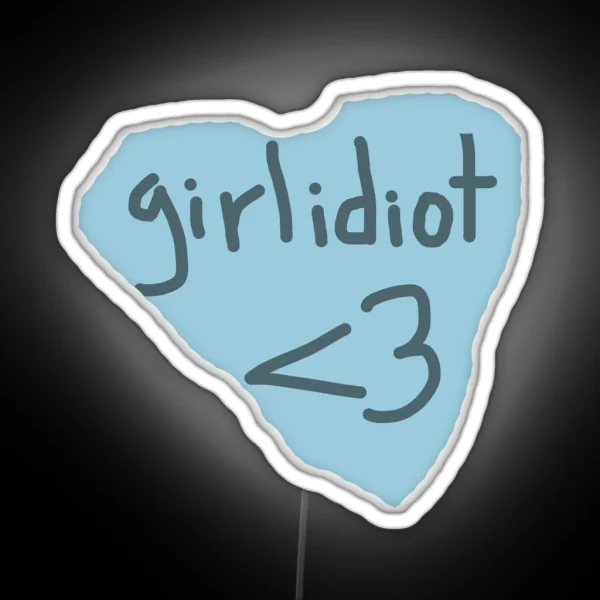Boygenius Girlidiot RGB Neon Sign