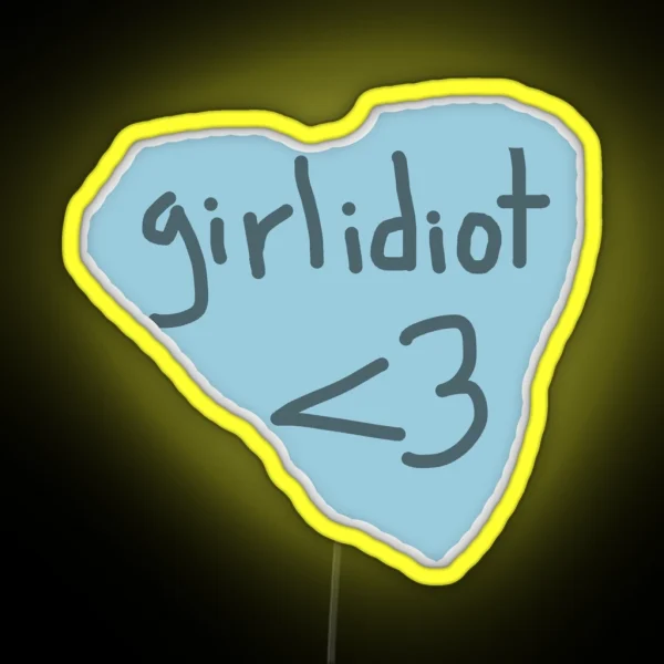 Boygenius Girlidiot RGB Neon Sign
