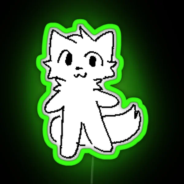 Boykisser Silly Cat RGB Neon Sign