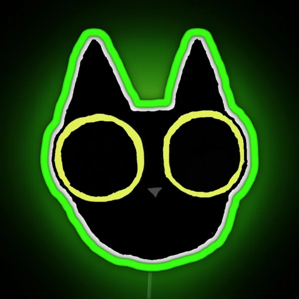 Boyliker Cat No Text RGB Neon Sign