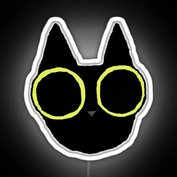 Boyliker Cat No Text RGB Neon Sign