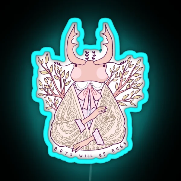 Boys Will Be Bugs RGB Neon Sign