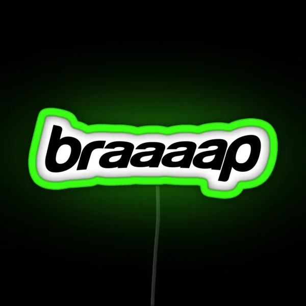 Braaaap Gear RGB Neon Sign