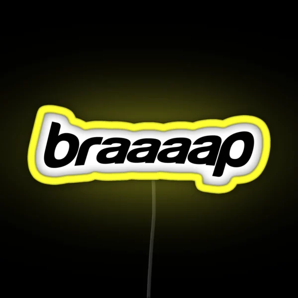 Braaaap Gear RGB Neon Sign