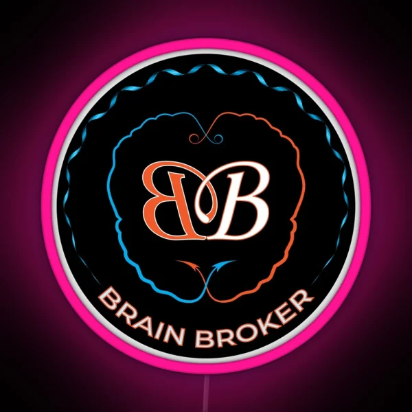 Brain Broker RGB Neon Sign