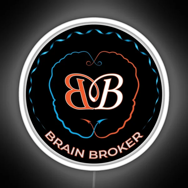 Brain Broker RGB Neon Sign