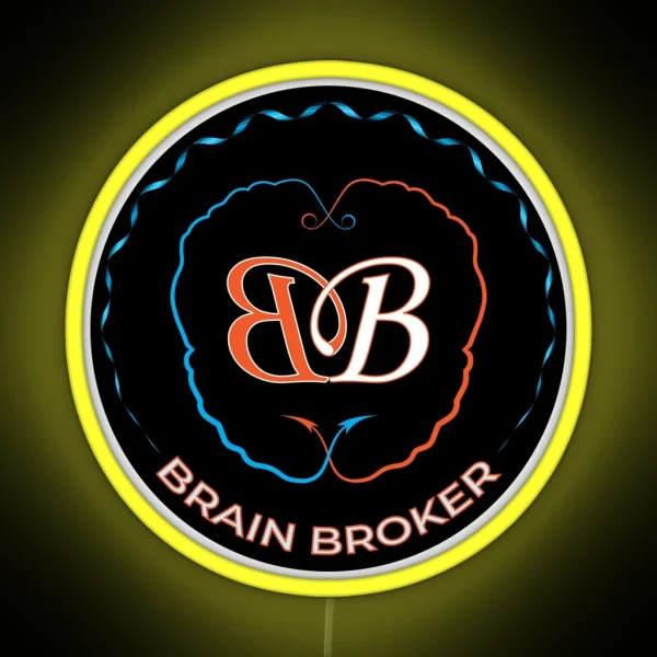 Brain Broker RGB Neon Sign