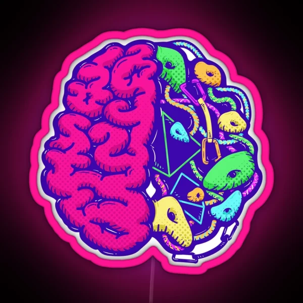 Brain Of Climbing Rock Climbing RGB Neon Sign