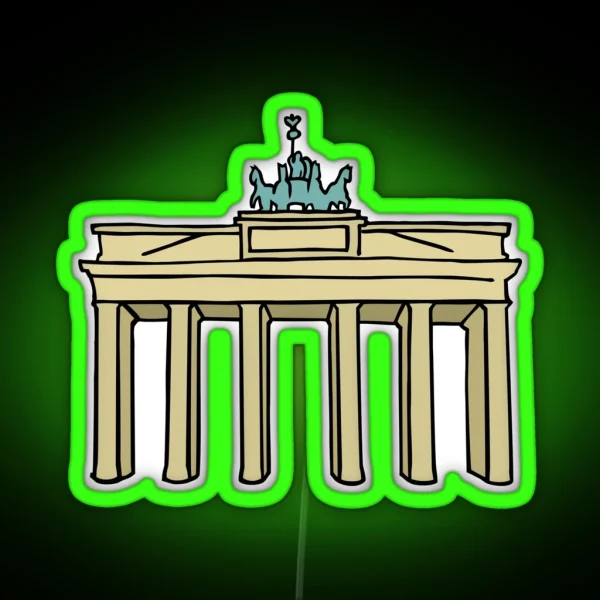 Brandenburg Gate In Berlin II RGB Neon Sign