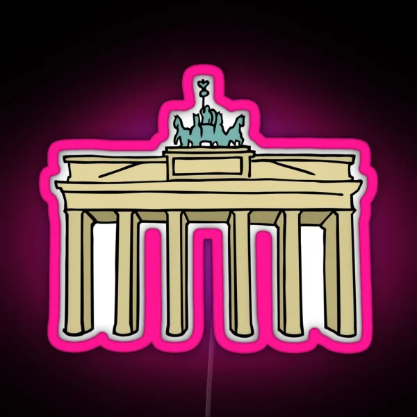 Brandenburg Gate In Berlin II RGB Neon Sign
