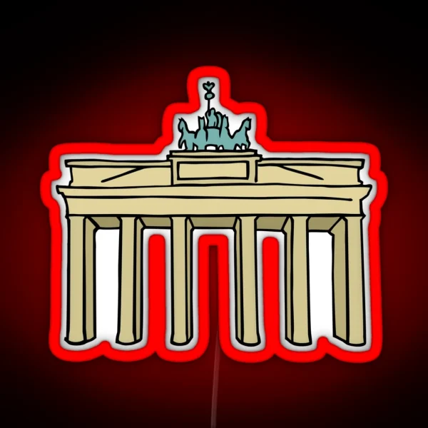 Brandenburg Gate In Berlin II RGB Neon Sign