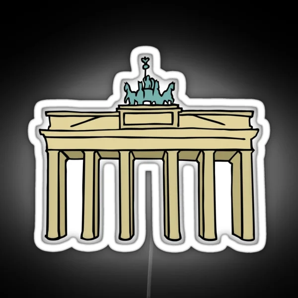 Brandenburg Gate In Berlin II RGB Neon Sign