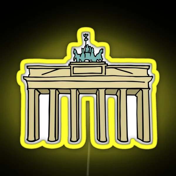 Brandenburg Gate In Berlin II RGB Neon Sign