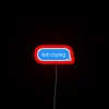 Brb Crying Text Message RGB Neon Sign