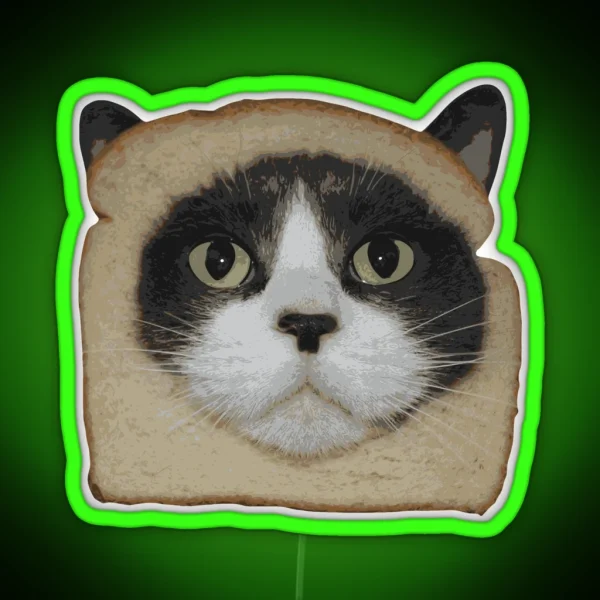 Breaded Inbread Cat Breading RGB Neon Sign