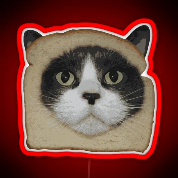 Breaded Inbread Cat Breading RGB Neon Sign