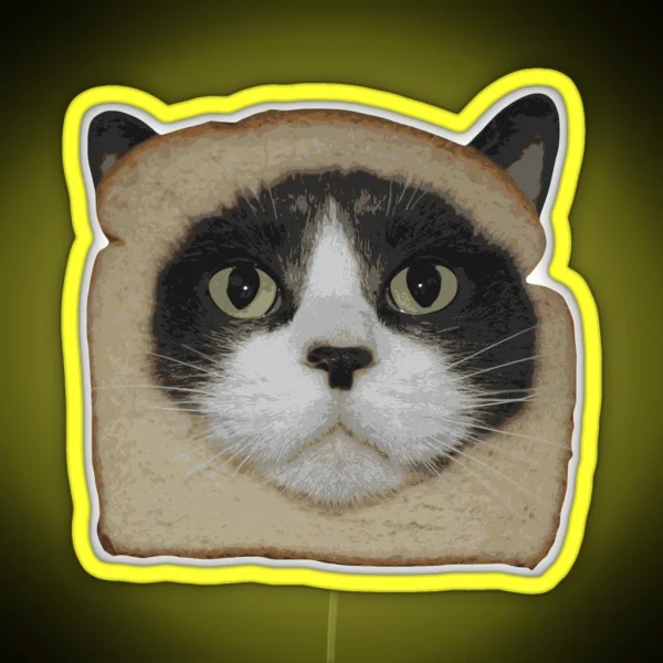 Breaded Inbread Cat Breading RGB Neon Sign