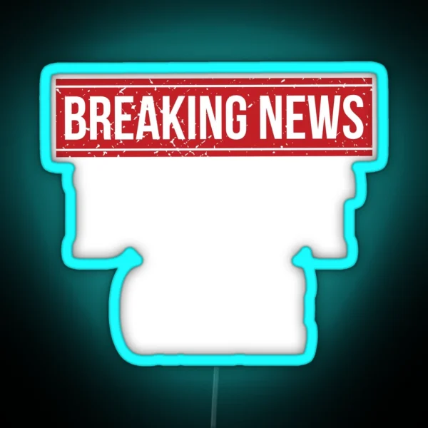 Breaking News I Don T Care RGB Neon Sign
