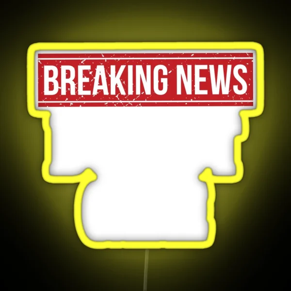 Breaking News I Don T Care RGB Neon Sign