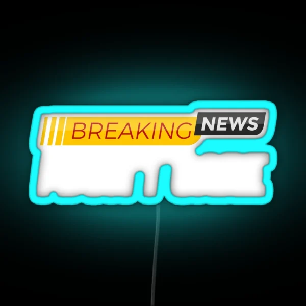 Breaking News I Don T Care Sarcastic Funny Don T Care RGB Neon Sign