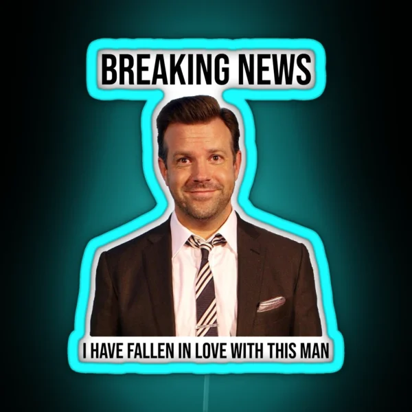 Breaking News Jason Sudeikis RGB Neon Sign