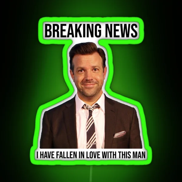 Breaking News Jason Sudeikis RGB Neon Sign